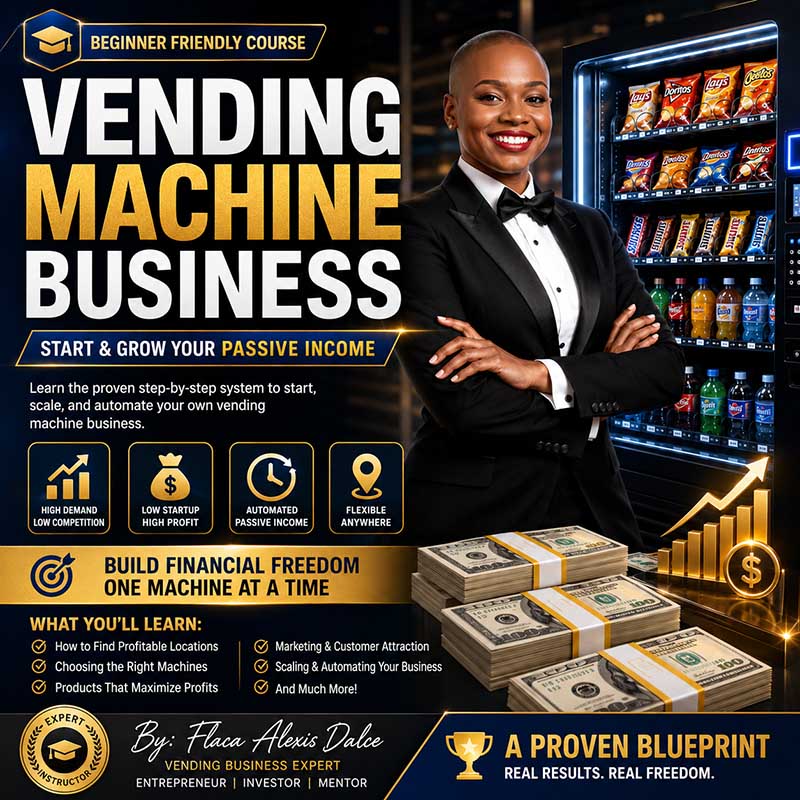 Step-by-Step Vending Machine Business Course for Beginners | Flaca Academy